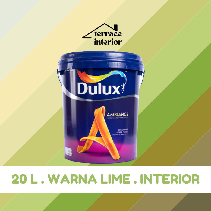 Cat Tembok Dulux Ambiance Interior 20 L warna Hijau Lime Gloss