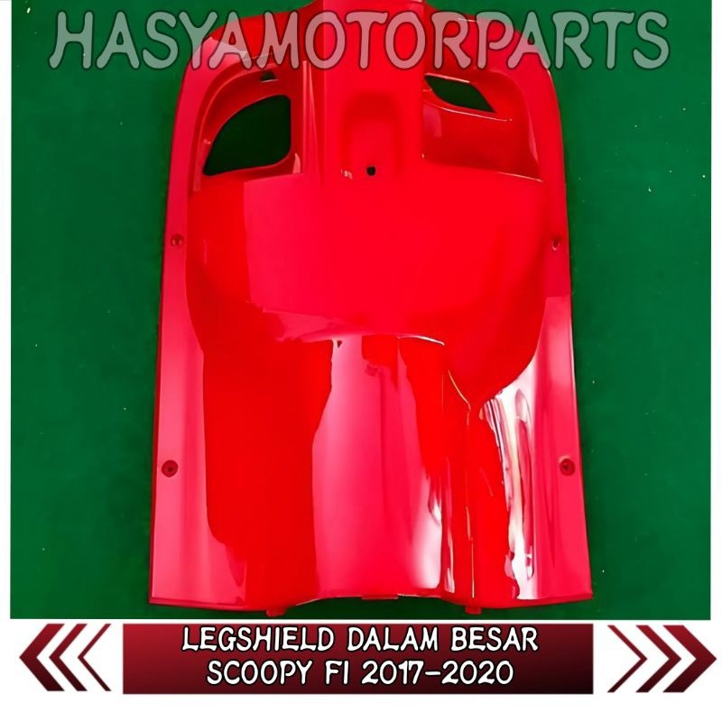 Cover Inner Legsil Dasbor Dek Kunci Scoopy Fi Ban Donat 2017-2020 Warna Merah gloss original