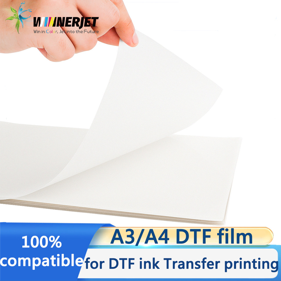 

A3/A4 DTF film cold hot warm peel DTF film for DTF ink Transfer printing for T-shirts clothes shoes fabric Transfer printing