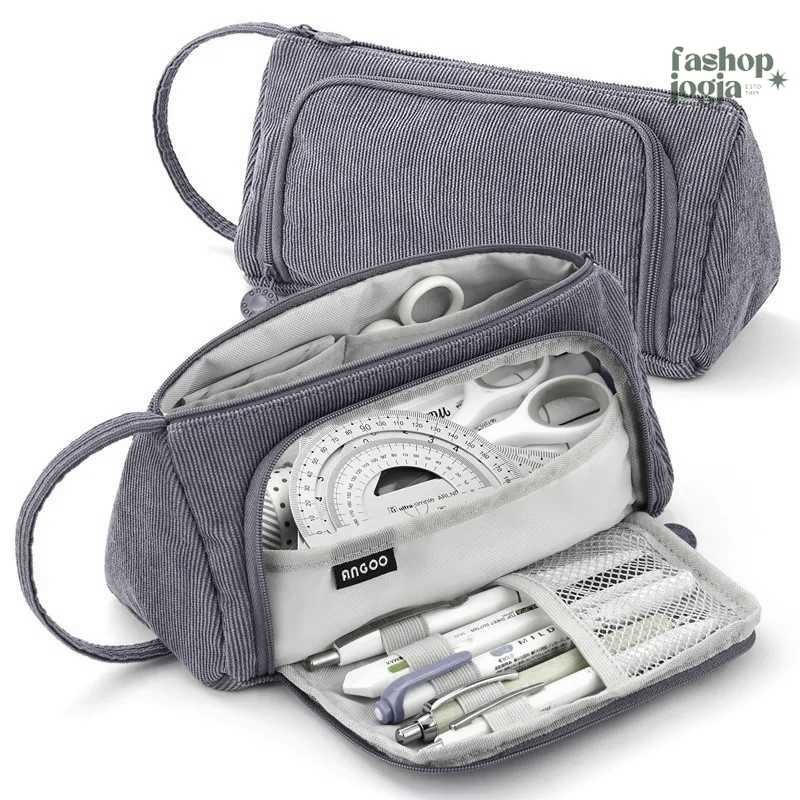 

DISKON Kotak Pensil Tempat Pena Alat Tulis Sekolah Kuliah Multi Layer Pencil Case Pouch Stationery