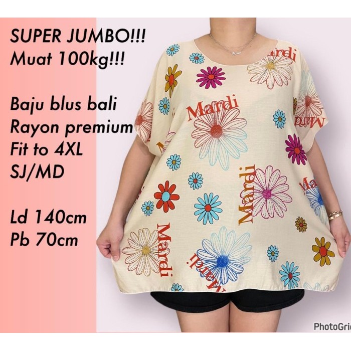 Baju blouse jumbo wanita bigsize LD 140 XXXXL