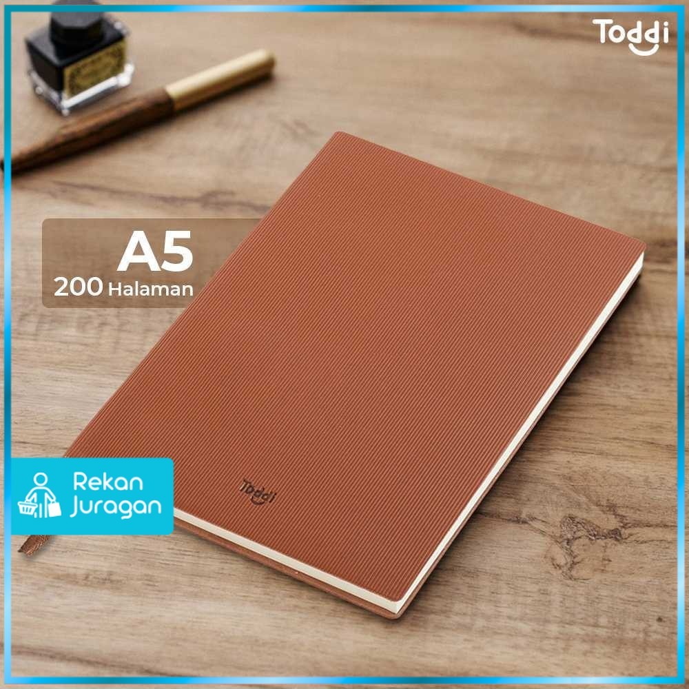

Toddi Buku Jurnal Leather Notebook Diary 68GSM 200 Halaman Grid - TD101