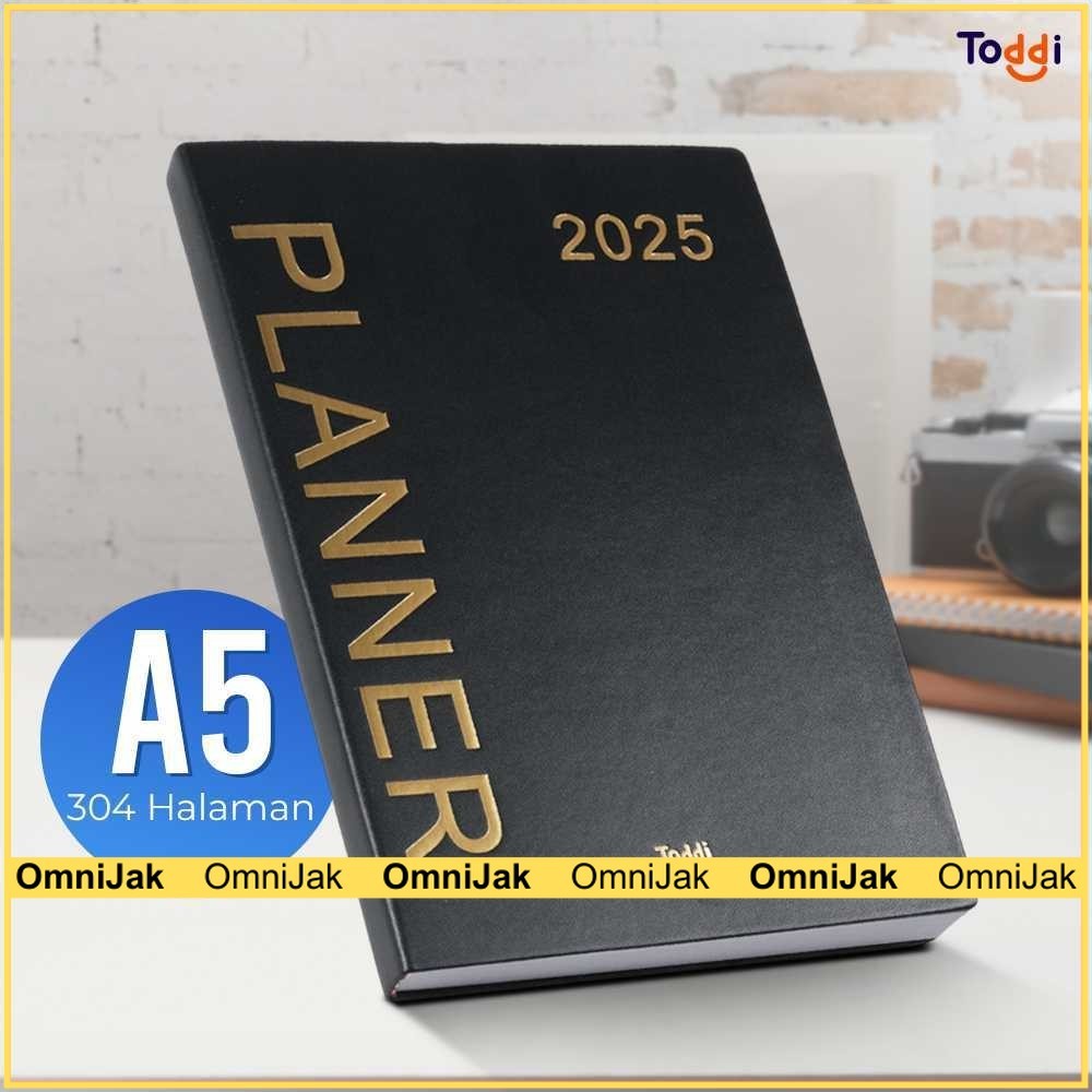 

Toddi Buku Agenda Softcover Monthly Planner Notebook A5 304 Halaman - TD-2025