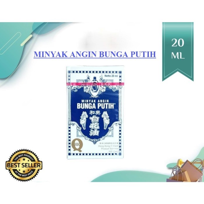 20ml Minyak Bunga Putih MINYAK ANGIN BUNGA PUTIH 20ML