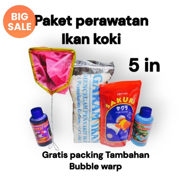Perawatan ikan koki lengkap / paket perawatan ikan koki / ikan koki / koki / perawatan ikan koki / p