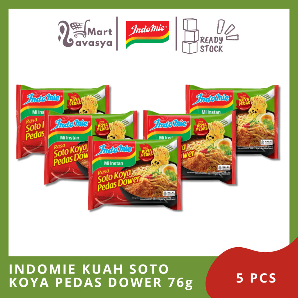 

INDOMIE MIE INSTANT SOTO KOYA DOWER PEDAS PCK 76g - 5 PCS- KOTA BANDUNG - LAVASYAMART