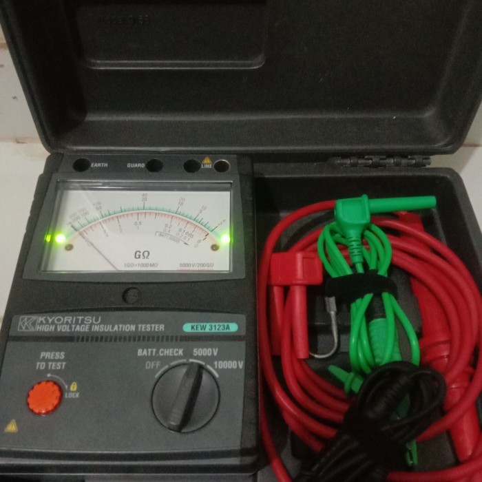 megger analog kyoritsu 3123a insulation tester