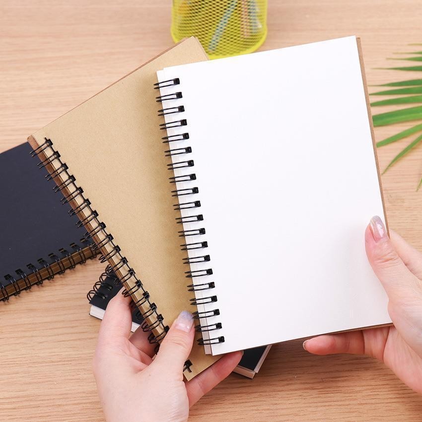

MAOMAO Buku Tulis Catatan Notebook Jurnal isi 50 Lembar Cover Transparan Blank Spiral Notebook Transparant