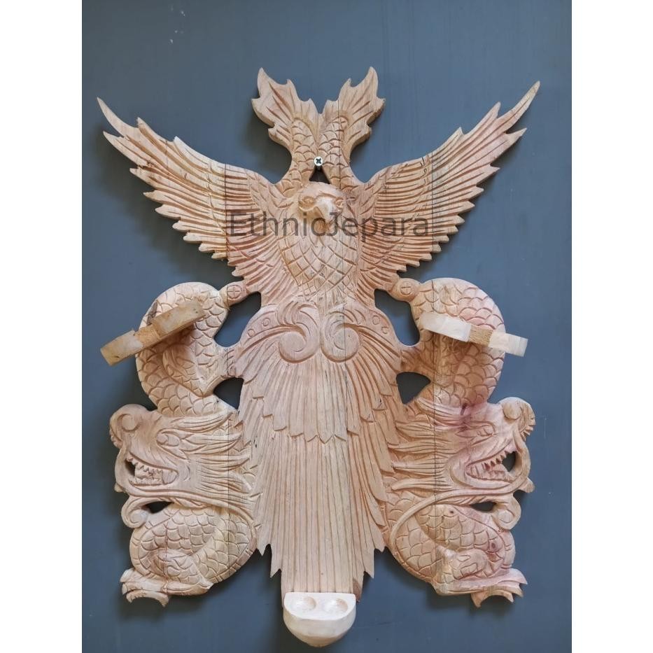 

blawong elang ukiran alus naga kembar isi 2 Pusaka Kayu Jati Termurah Seindonesia EJ32423