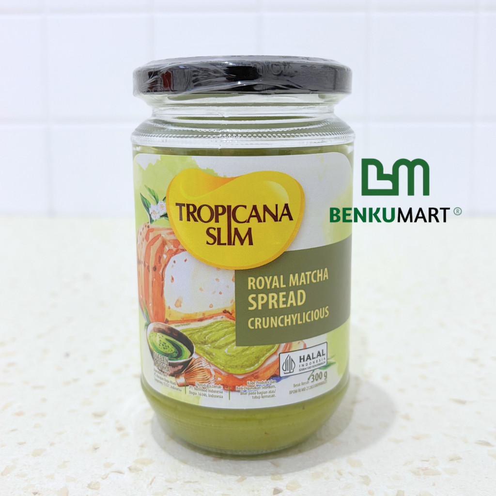 

Tropicana Slim Royal Matcha Spread 300 Gram - Selai Matcha Bebas Gula Pasir | HALAL