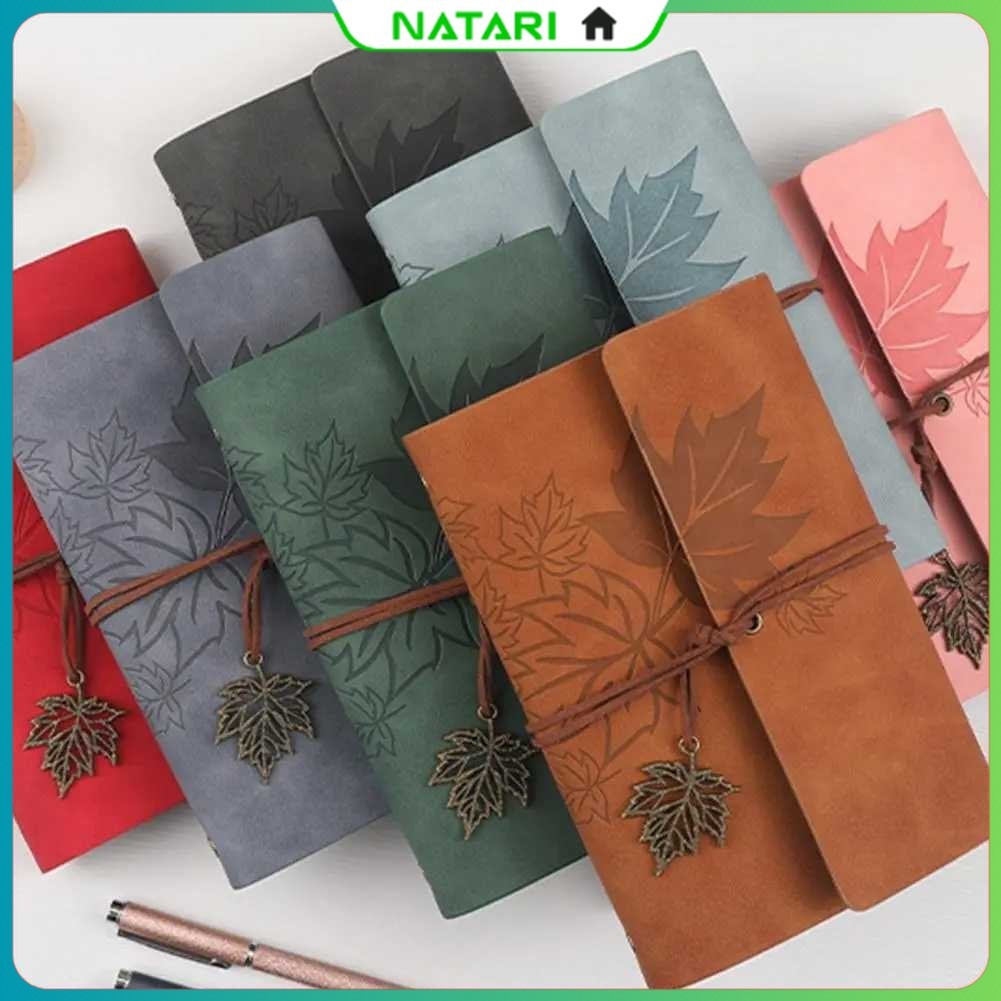 

Toddi Buku Catatan Harian Binder Kulit Retro Maple Leaf - LD-A1