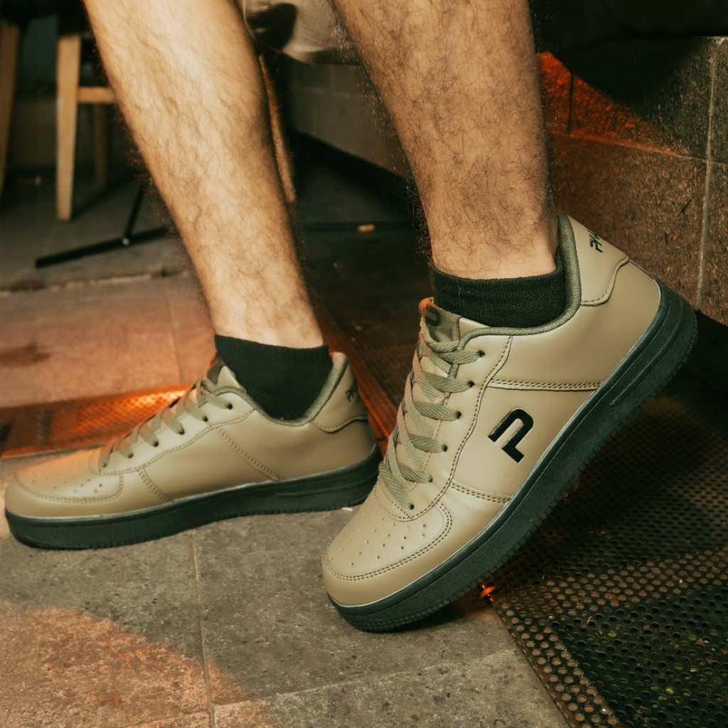 [PREMIUM ORIGINAL] PAULMAY - Sepatu Sneakers Pria Denver - Army Black