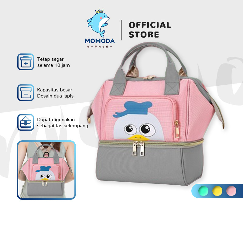 MOMODA Tas Susu dan Botol Susu Bayi/ Diaper Bag Tas Popok / Multifungsi Tas Asi Cooler Bag Dan Tas B