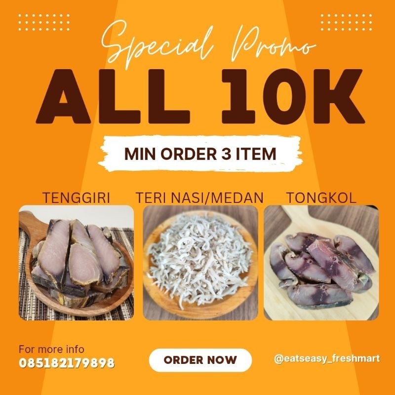 

Terlaris [Murah] Ikan Asin Serba 10Ribu Kemasan Vacuum