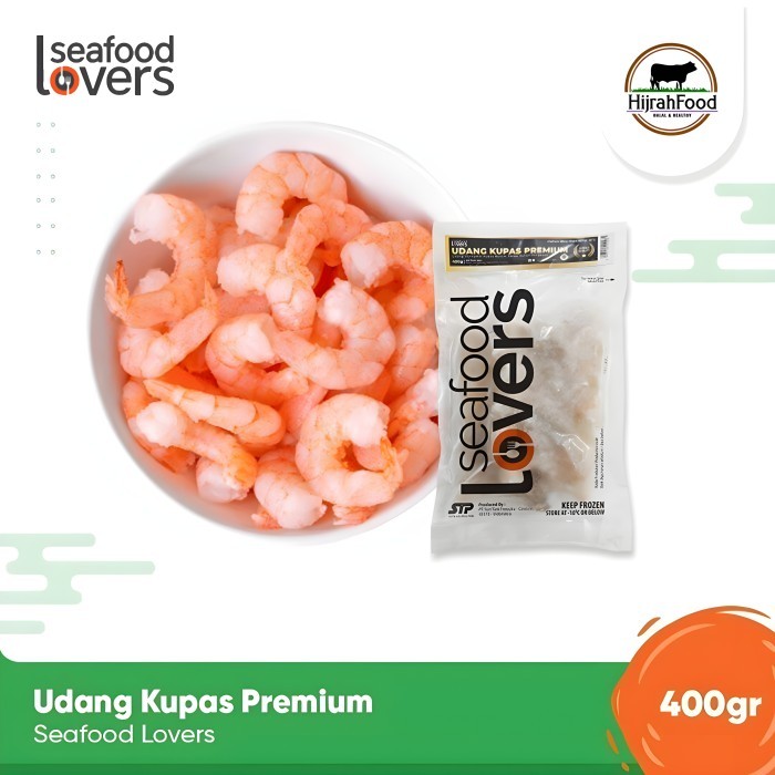 

Hijrahfood Seafood Lovers Udang Kupas Premium | Vannamei Shrimp - 400 gram
