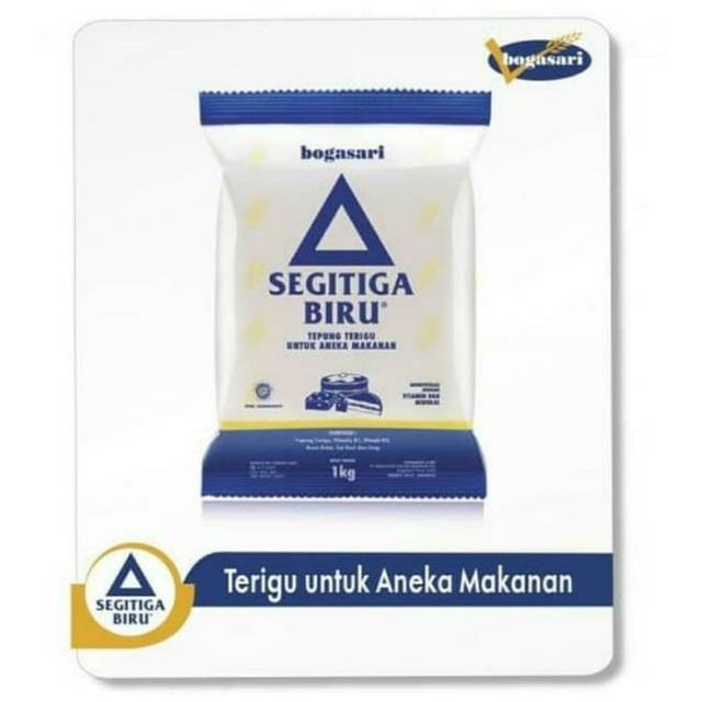 

Tepung Terigu Segitiga Biru 1kg DUS Ekonomis isi 12pcs