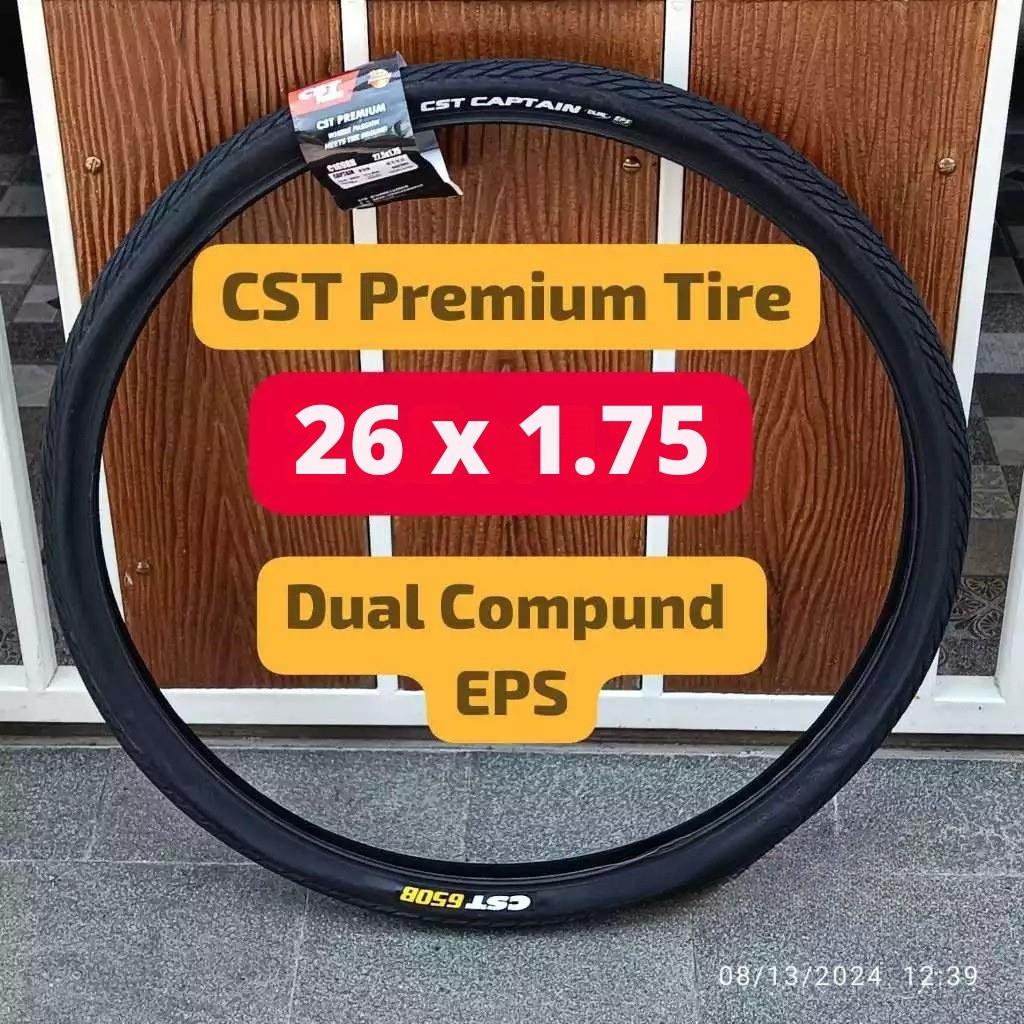 Ban Luar Sepeda CST Captain 26x1.75 Inch Ban MTB Gravel Hybrid Trekking Premium Non Foldable Tire Ba