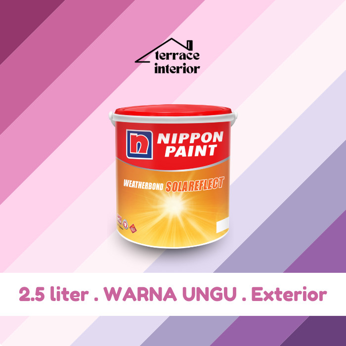 Cat Tembok Exterior Solareflect Nippon Paint Warna Ungu 2.5 L