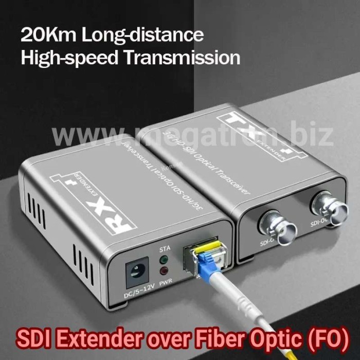 SDI Extender via Fiber Optic (FO) - Up to 20km