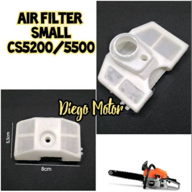 

Air Filter Saringan udara Hawa Mesin Chainsaw Sinso Senso 5200 5500 5800 small amplas