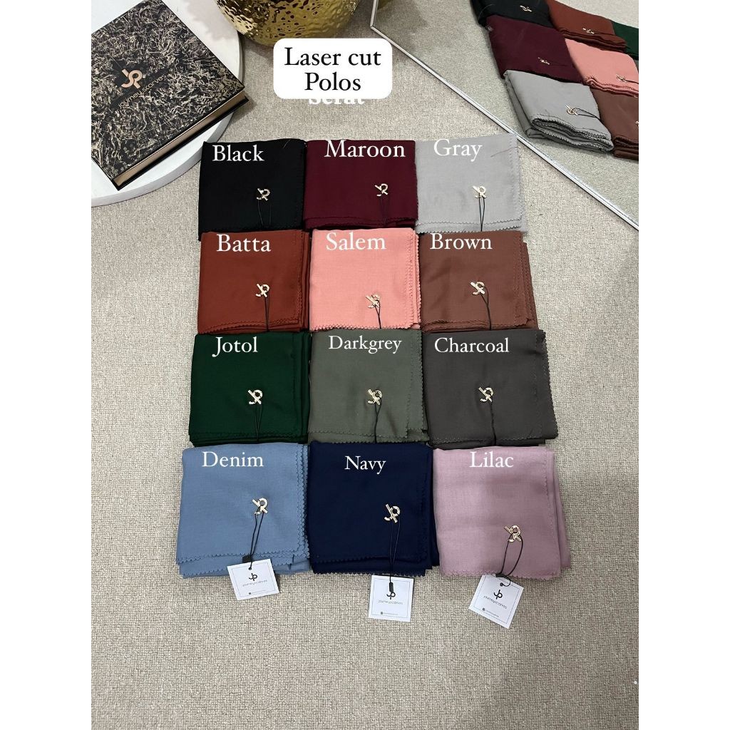 GROHO_SHOP.ID HIJAB LASER CUT BARU JOURNEY BEST SELLER ORI
