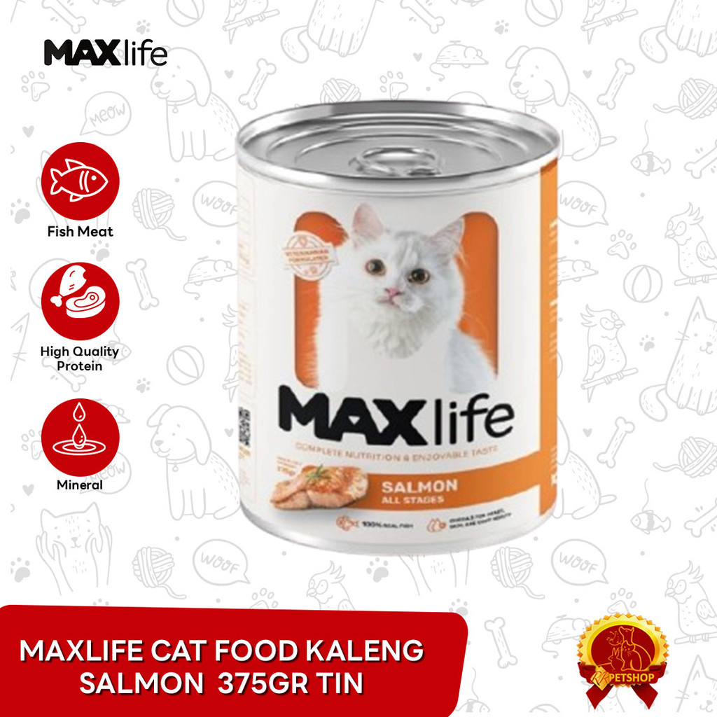 Makanan Kucing Kaleng MaxLife Cat food Can 375 Gram