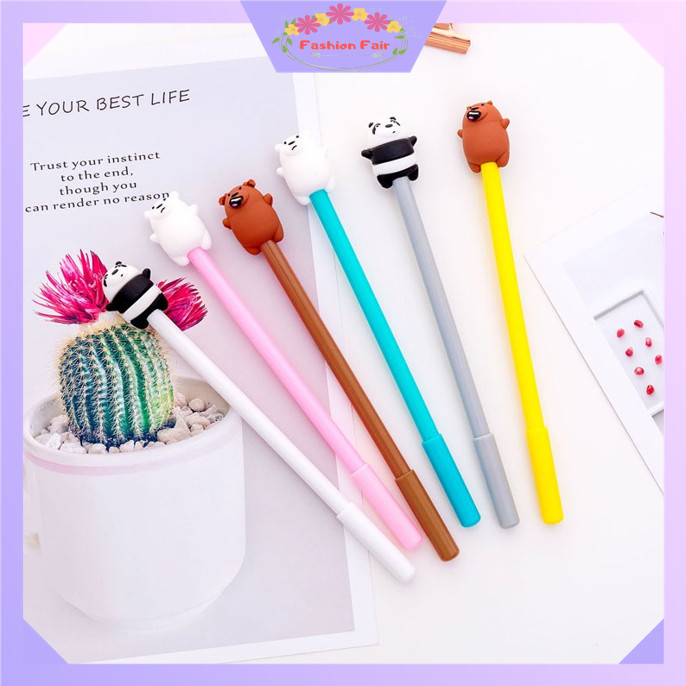 

Fashion Fair - S5611 Pena Motif Karakter Beruang Lucu / Stationary / Pena Pulpen Gel Karakter Bare Bear / Alat Tulis Sekolah Kantor ATK