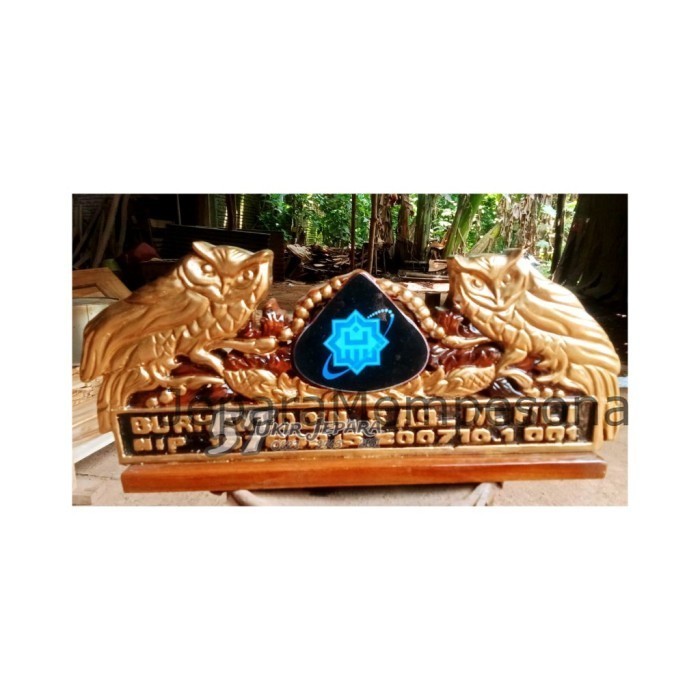 Papan Nama Meja Ukir / Papan Nama Bebas Custom / Papan Nama Polri