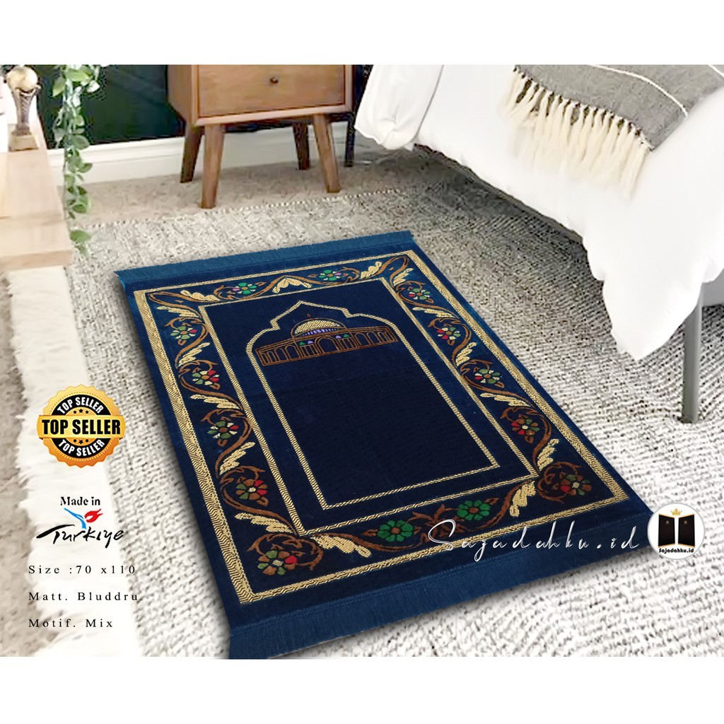 CADELAX_SHOP Sajadah Turky / Turki Timbul Besar SUPER SPIEGEL Uk.110 X 70 Perlengkapan Sholat by Saj