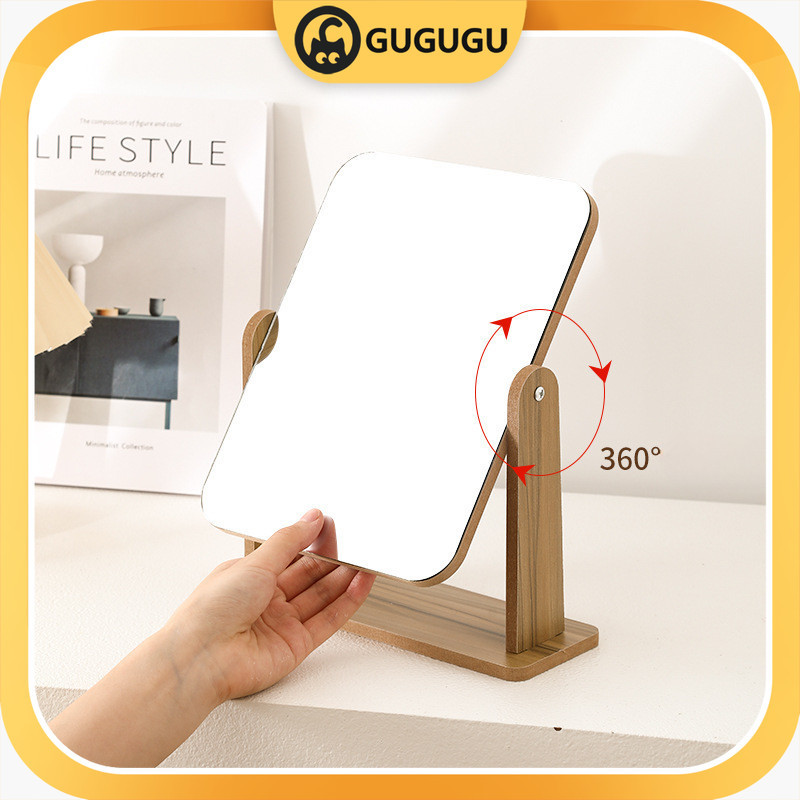 【Ready】Cermin Rias Meja / Make Up Mirror / Kaca Elegan dan Minimalis /Kaca Rias Make Up