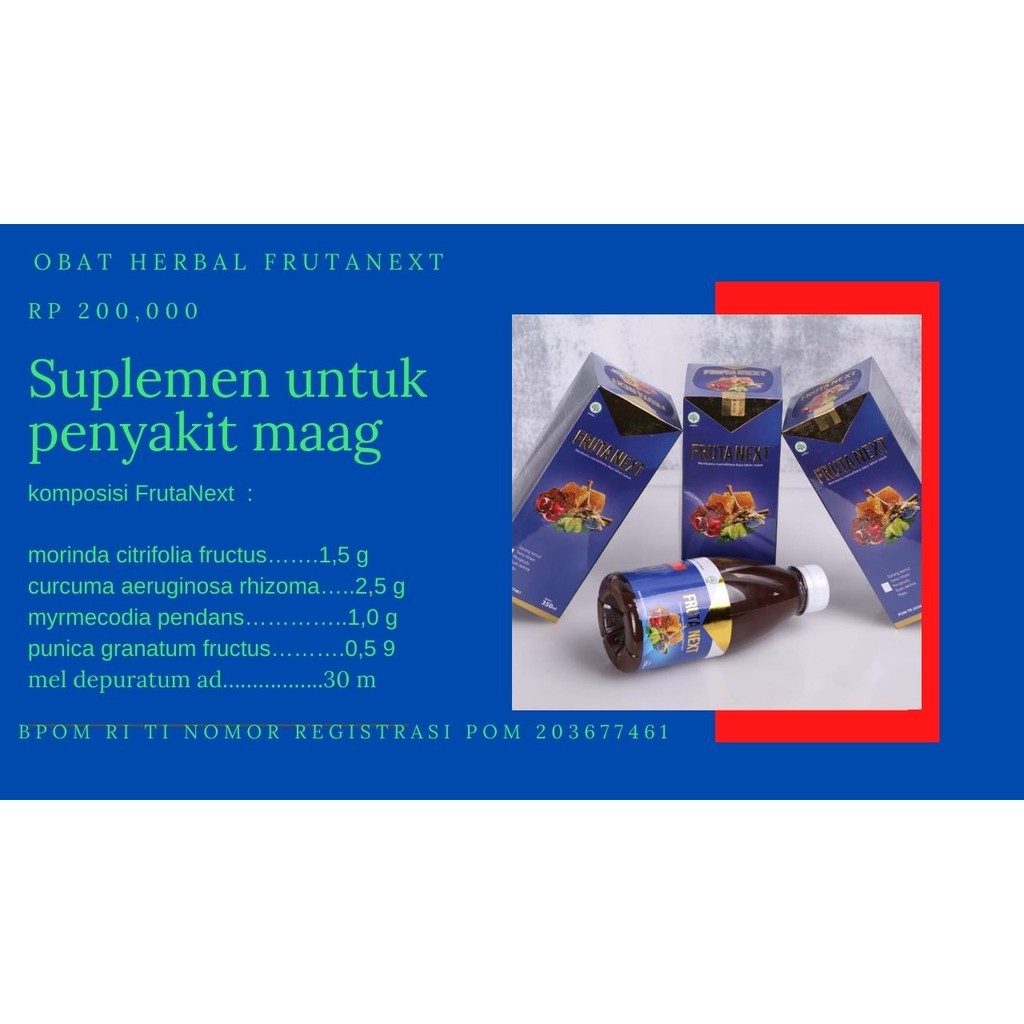 FRUTANEXT Suplemen untuk penyakit maag ,suplemen obat maag,obat maag kronis