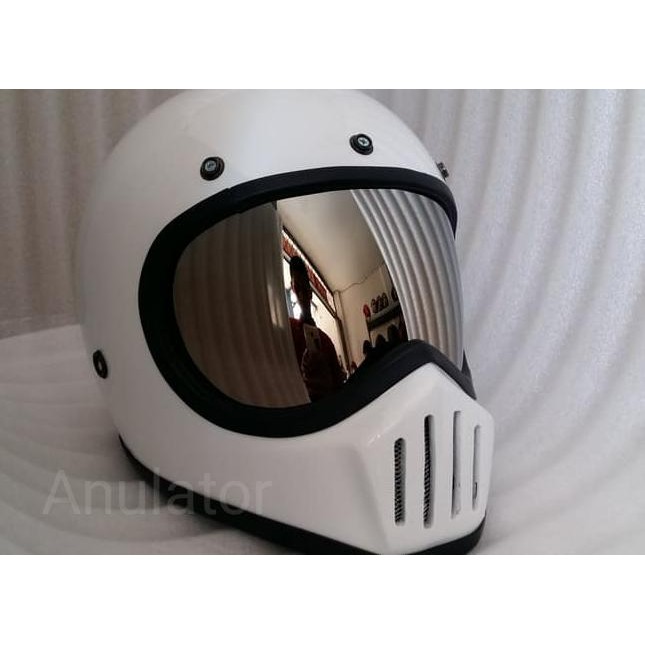 [New Arrival] Inner visor kaca helm custom cakil bogo chrome moto3 bandit vigano hbc - SilverChrome