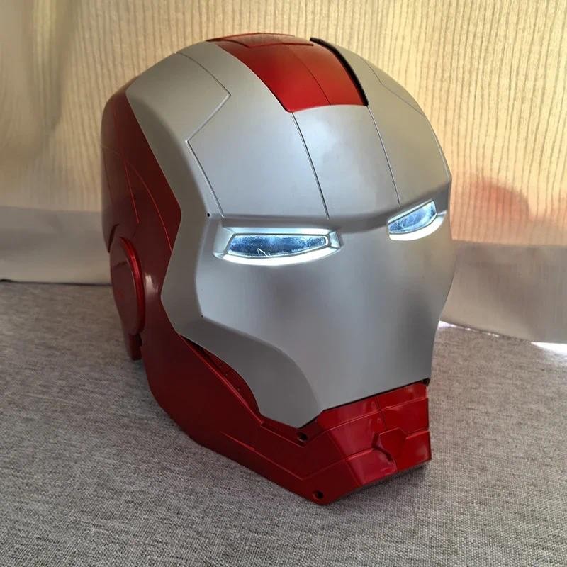 Marvel Avengers Iron Man Helmet Adult Child Model Cosplay 1:1 Light Led Ironman Mask Action Figure T