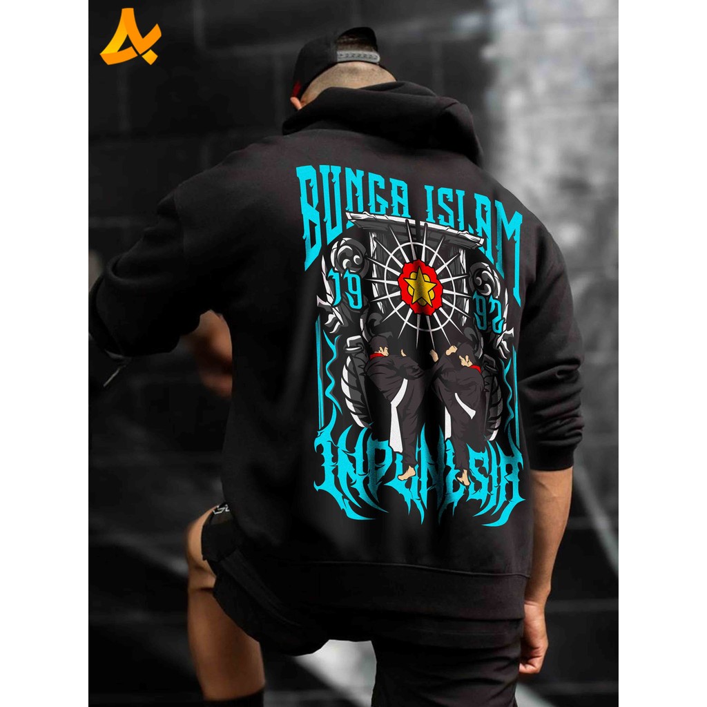 Jaket Hoodie Bunga Islam Indonesia 131 - 1967 dan 1992 Terbaru Distro Kaos Pencak Silat Bunga Islam