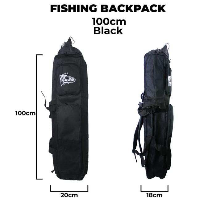 Terlaris Tas Pancing Tas Joran Kotak Bolong 100 dan 120 cm - Hitam 100 cm