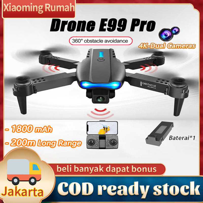 2025 Drone E99  Drone Dual Kamera Drone Mini RC 4K HD Kamera WIFI FPV Lipat Profesional RC