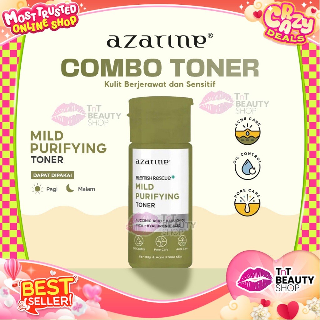 Azarine Blemish Rescue Mild Purifying Toner 90ml | TnT Beauty Shop