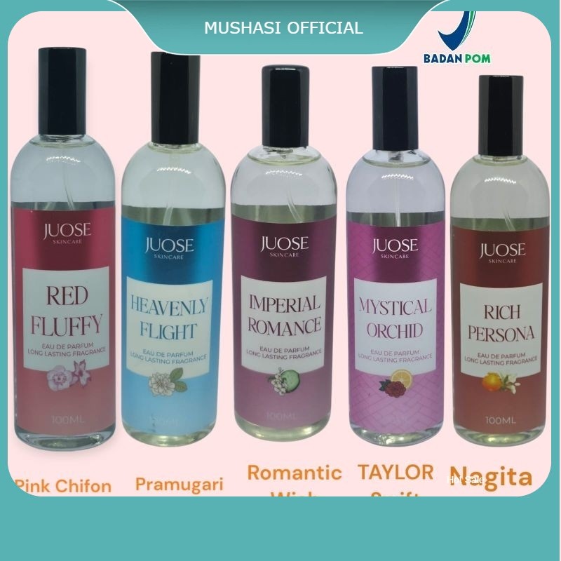 MUSHASI x Juose Skincare Parfum Wanita Juose EDP MW Women Series Eau De Parfum 100Ml
