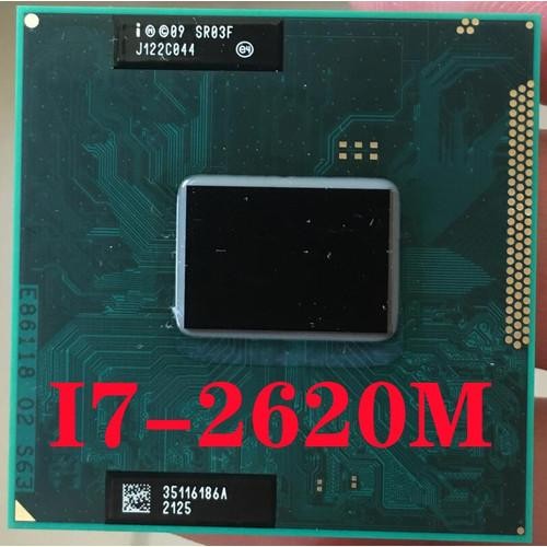 Prosesor Laptop Intel Core i7-2620M SR03F 3,40GHz Socket G2 rPGA988B .