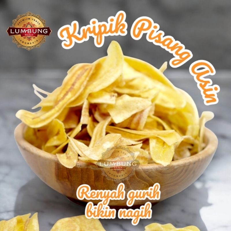 

Camilan Snack Keripik Pisang Asin 250gr Gurih dan Renyah