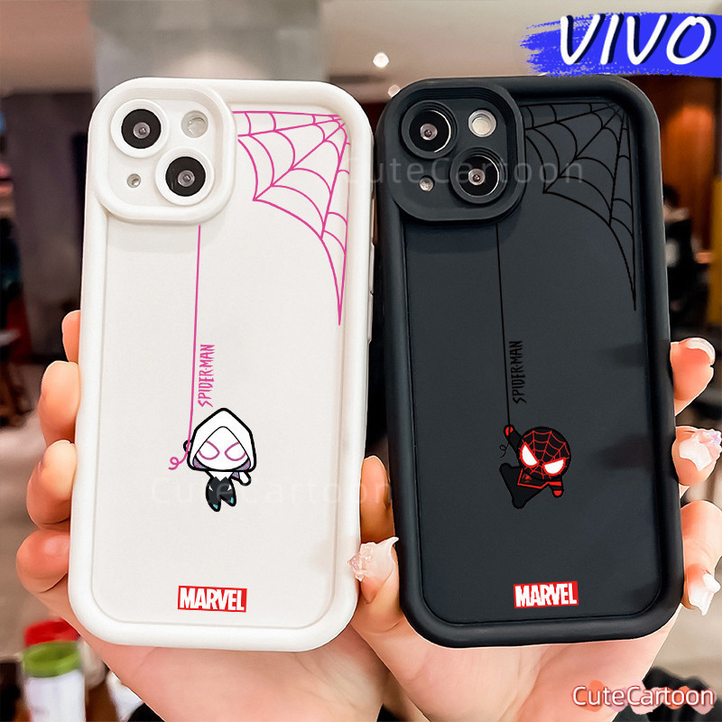 Case hp couple Spider-Man VIVO Y17s Y12 Y100 Y12s Y20 Y16 Y20s Y20i Y20t  4G/5G Casing SoftCase LUCU