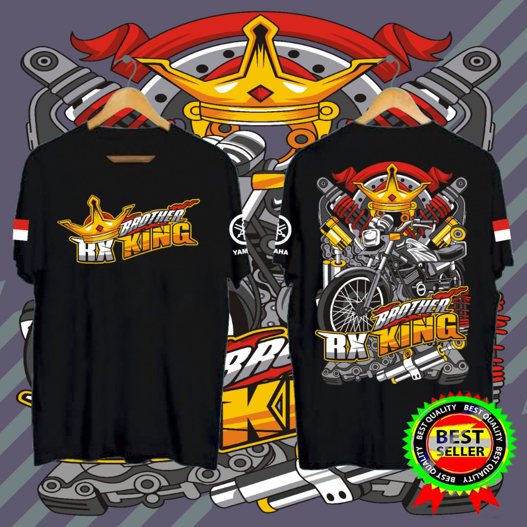 Kaos BROTHER RX KING , atasan pria anak motor, kaos distro pria RX KING