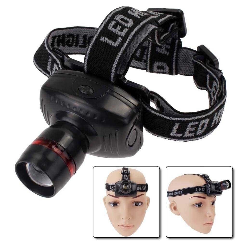Senter Kepala Zoom Headlamp LED CREE Telescopic Zoom 3W 160 Lumens / Lampu Senter Kepala LED zoom