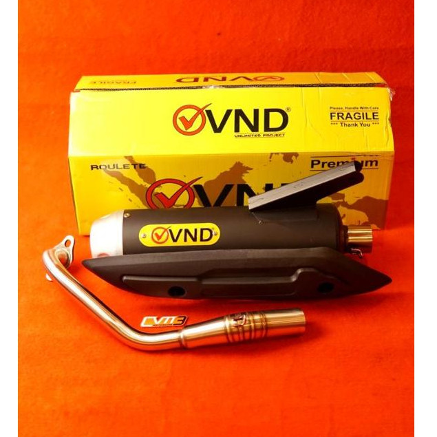 TERMURAH Knalpot VND Roulette Beat Scoopy Spacy FI 110 Mio Karbu Smile Sporty Beat 2020 Genio Beat D