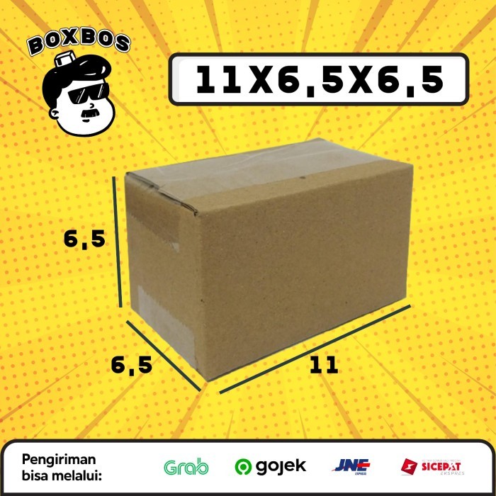 

KARDUS BOX uk 11x6,5x6,5 CM Kotak Packaging Corrugated SHEET POLOS