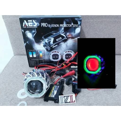 Lampu HID Projie AES 9 Untuk Sepeda Motor + AE & DE bisa request Warna