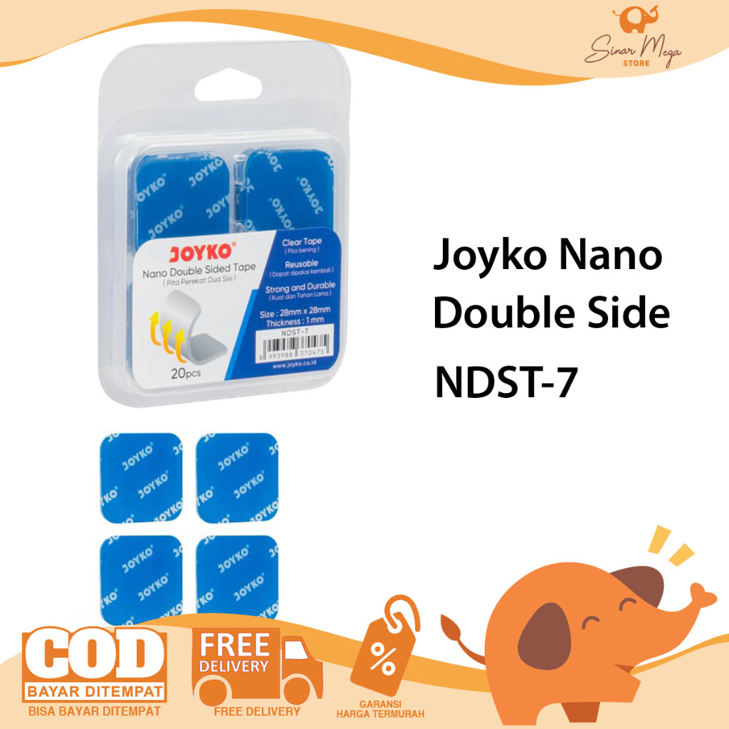 

Joyko Nano Double Side Tape NDST-7 Perekat 2 Sisi Bening