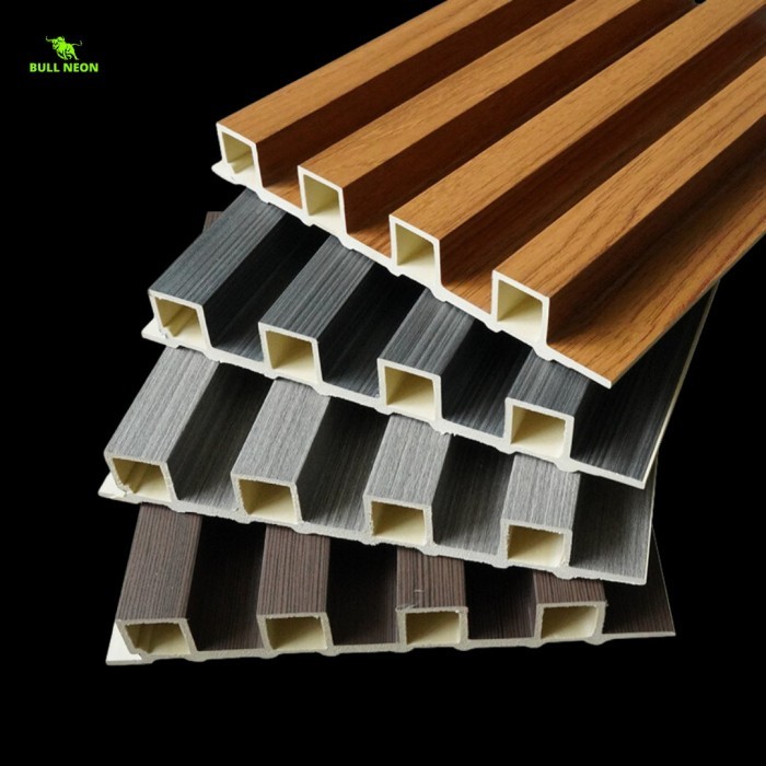 ✨READY✨ -Wpc Wall Panel Dinding 145x16 Wall Panel Hiasan Dinding - Putih, 95cm