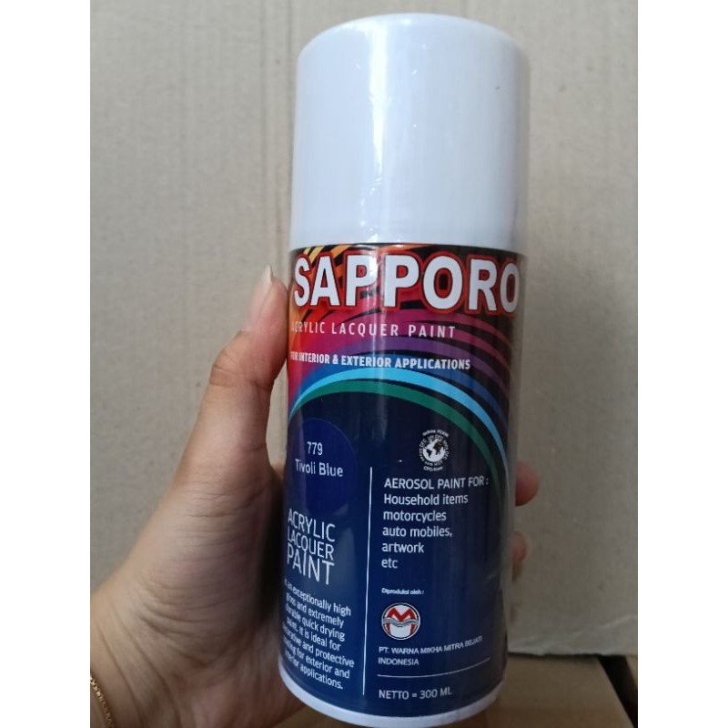 cat spray Pilok  Pilox Sapporo 300ml saporo 300ML SAPORO spray 300ml 779 Tivoli blue BIRU TIVOLI
