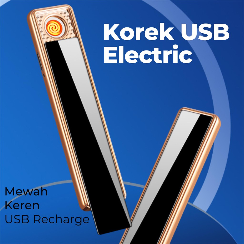 AG Korek Elektrik Korek USB Electric Lighter Rechargeable Korek Tahan Angin